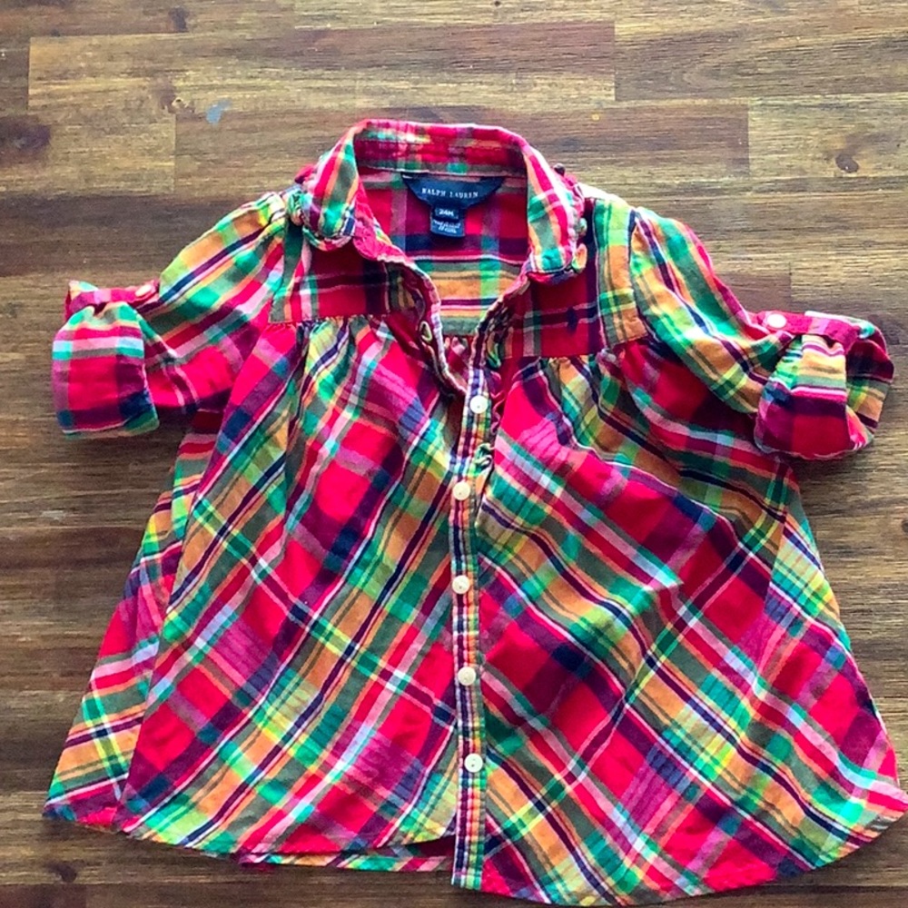 Girls Ralph Lauren shirt 24m